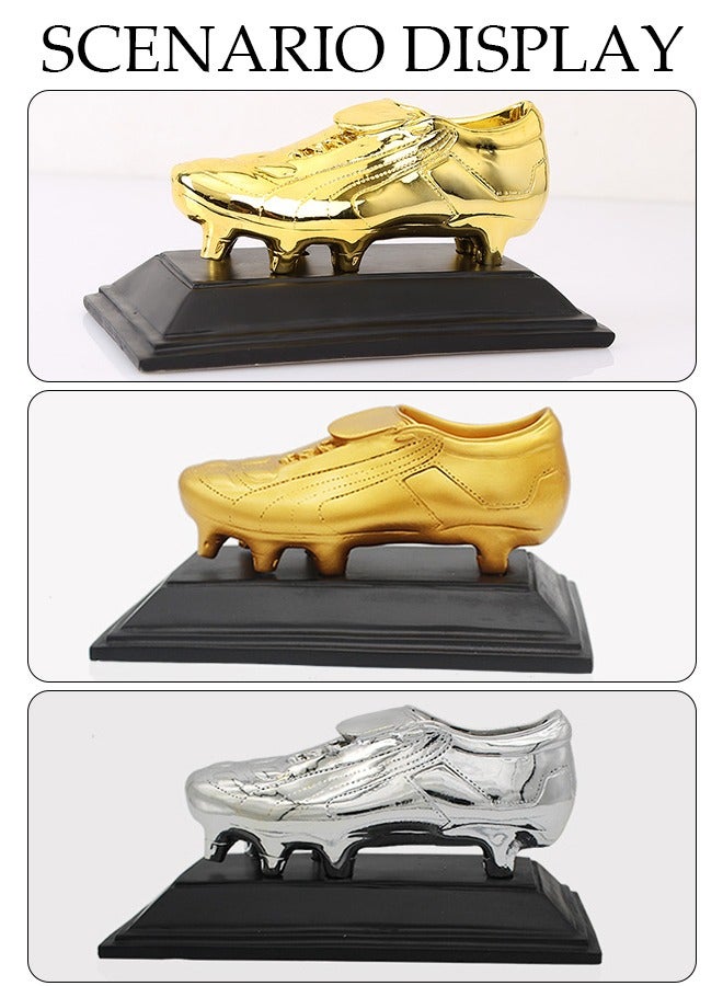 DUNISO Football Golden Boot Trophy,Football Player Trophy,Creativity Shoe Shaped Souvenir，Fan Memorial Trophy，Suitable For Home Decoration - Image 3