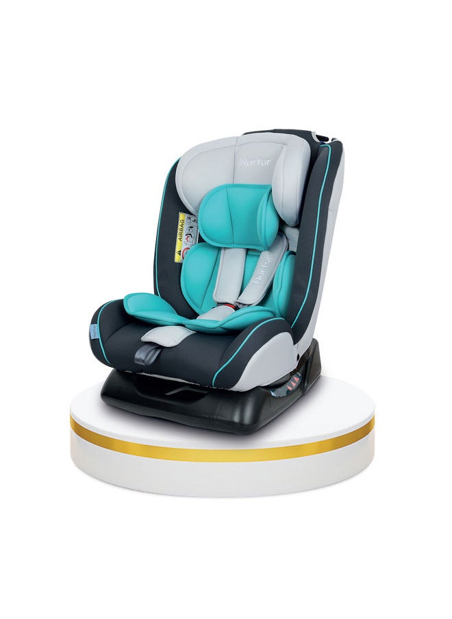 Nurtur Otto BabyKids 4in1 مقعد السيارة 4 أوضاع للإمالة 5 نقاط حزام أمان 10 مستويات مسند رأس قابل للتعديل من 0 أشهر إلى 12 سنة مجموعة 0123 حتى 36 كجم منتج رسمي  - Image 1