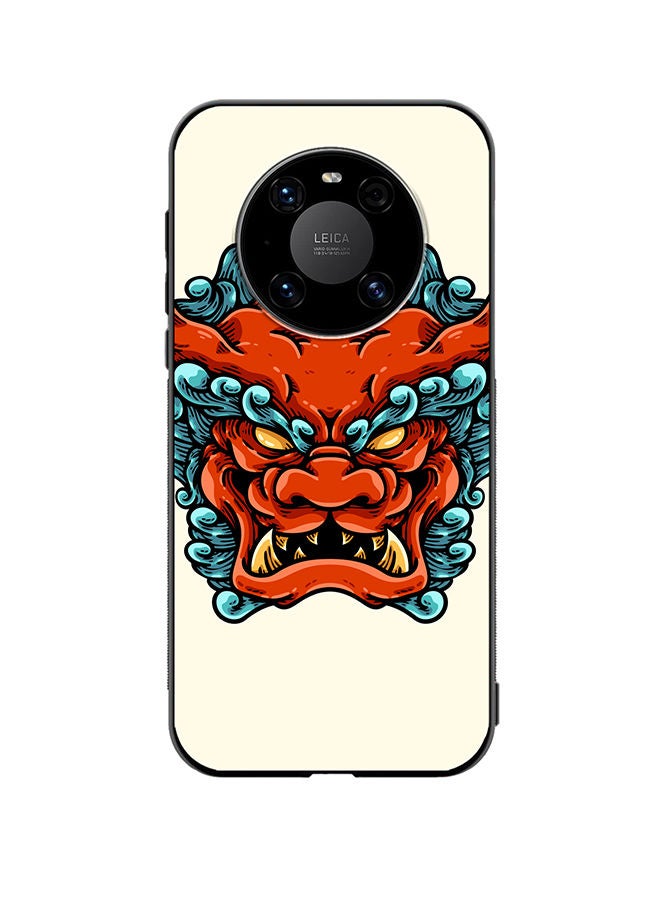 VR CREATIVE Protective Case Cover For Huawei Mate 40 Foo Dog Head Design Multicolour - Image 1