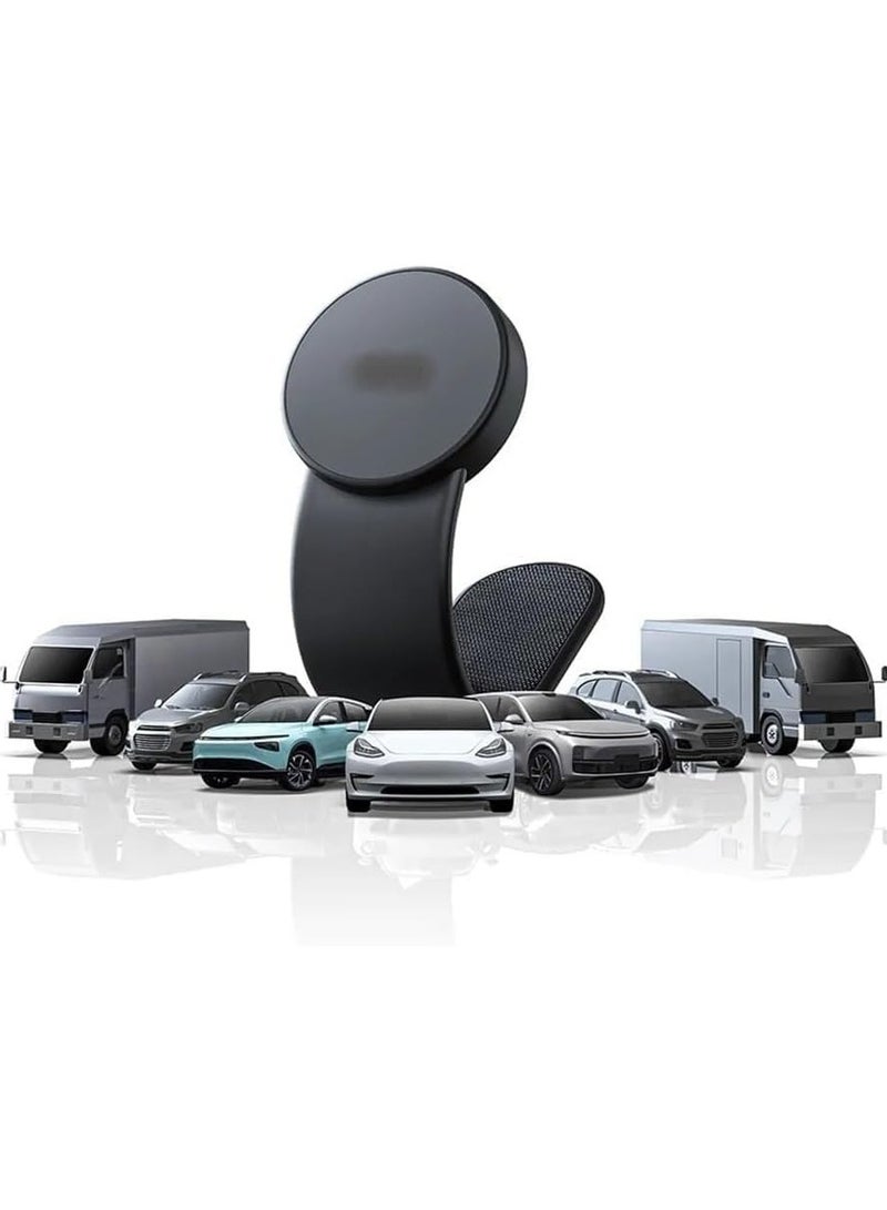 Phone Car Mount Mobile Holder, Metal Car Holder, Magsafe Compatible with iPhone 15 Pro,iPhone 15 Pro Max, iPhone 15 Plus, 14/13/12 Series for Dashboard, Center Console and Any Flat Surface Black  - Image 3
