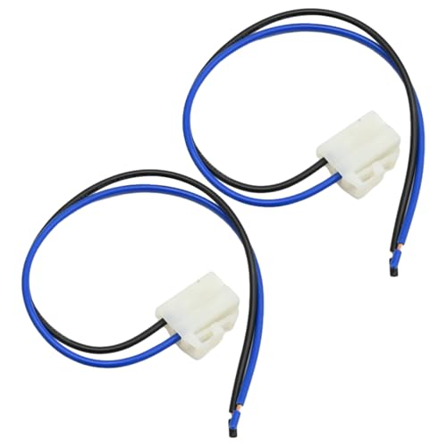 BDFHYK Vkinman 2 Pcs Universal Electric Cooling Fan Pigtail Plug Automotive 2 Terminal Replacement Electrical Harness Connector - Image 1
