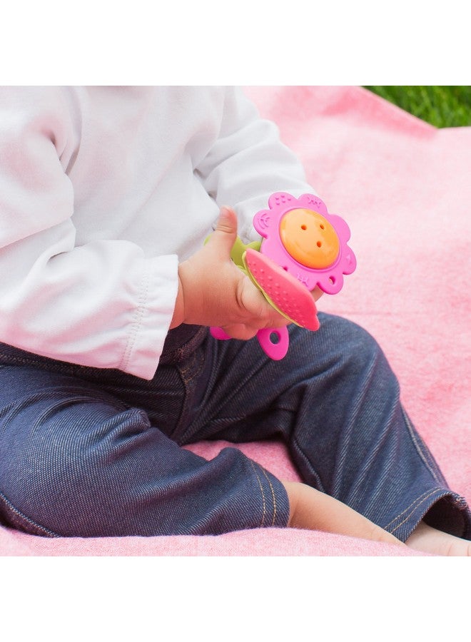 Innobaby Original Teethin' Smart Ez Grip Flower Teether Rattle And Sensory Toy For Babies And Toddlers. Bpa Free Teether - Image 5
