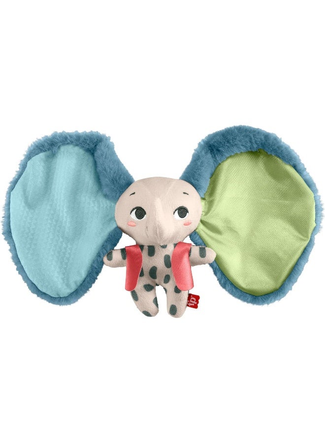 ​Baby Sensory Toy Planet Friends All Ears Lovey, Plush Elephant For Newborns Ages 3+ Months
