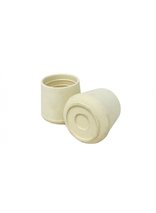 Shepherd Hardware Shepherd Hardware 9225 1-1/2-Inch Inside Diameter Rubber Leg Tips, 2-Pack, Off-White -89225  - Image 1