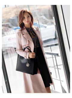 TNGames Three-Piece Fashionable Women's Bag, European And American Style,Simple And Fashionable One-Shoulder Bag, Comfortable And Delicate Leather,Black  - Image 5