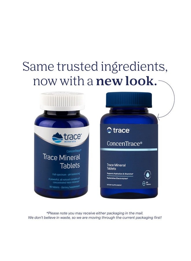 Trace Minerals ConcenTrace Trace Mineral Tablets - Supplement for Bone & Joint Support - Aids Hydration & Electrolyte Restoration - 90 Tablets (30 Servings) - Image 2