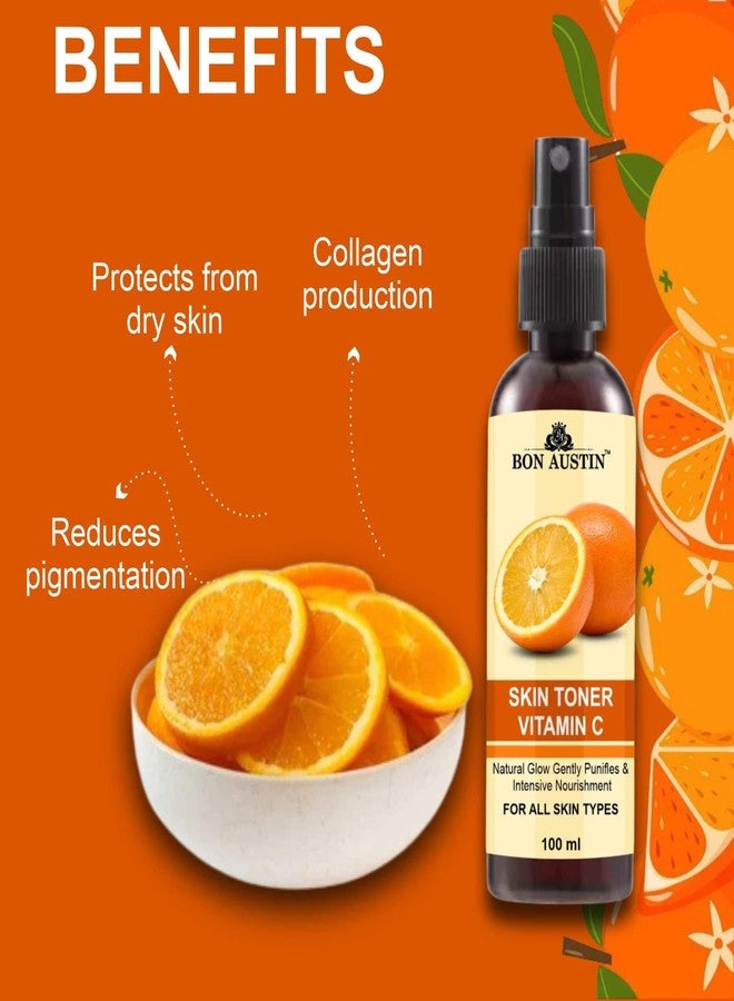 Bon Austin Vitamin C Face Toner for Radiant Glow Skin Toner with Vitamin C/Pore Tightening Toner for Men & Women Pack of 1 of 100 ML - Image 3