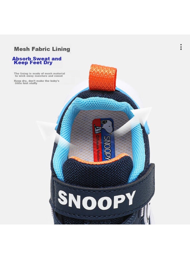 Snoopy Boys' Sports Shoes, Children's Lightweight Running Shoes, Soft-soled Shoes For Older Kids, 3811 Navy Blue, Size 29 - Image 2