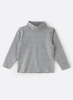 Basic solid turtle neck t-shirt