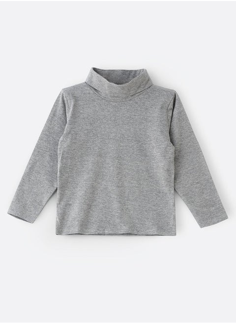 Basic solid turtle neck t-shirt