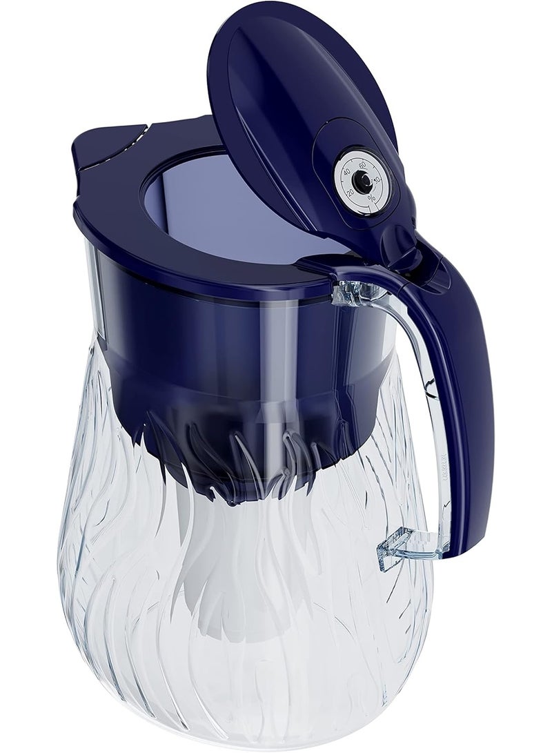 Aquaphor AQUAPHOR Orleans Water Filter Jug 4.2L Blue | Reduces Limescale, Chlorine & Impurities | Includes 1x A5 Mg Cartridge (350L) | Premium Glass-Effect Jug with Added Magnesium  - Image 5