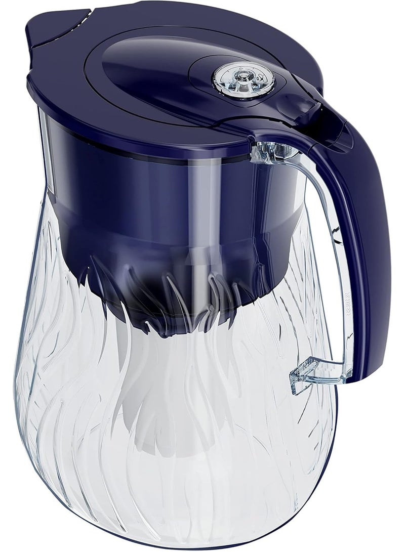Aquaphor AQUAPHOR Orleans Water Filter Jug 4.2L Blue | Reduces Limescale, Chlorine & Impurities | Includes 1x A5 Mg Cartridge (350L) | Premium Glass-Effect Jug with Added Magnesium  - Image 4