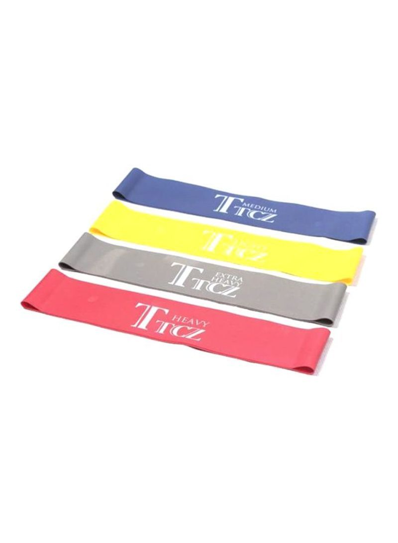 ttcz 4-piece 4 Level Crossfit Pilates Yoga Rubber Band Set - Image 2