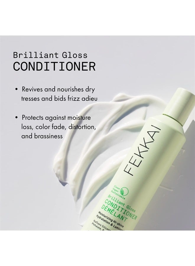 Fekkai Brilliant Gloss Conditioner - 2 oz - Replenishes Moisture in Dry, Frizz-Prone Hair - Salon Grade, EWG Compliant, Vegan & Cruelty Free - Image 1