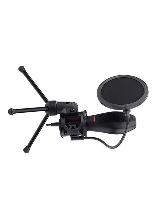 Redragon Quasar GM200 Omnidirectional USB Condenser Microphone with Tripod and Pop Filter - Image 5