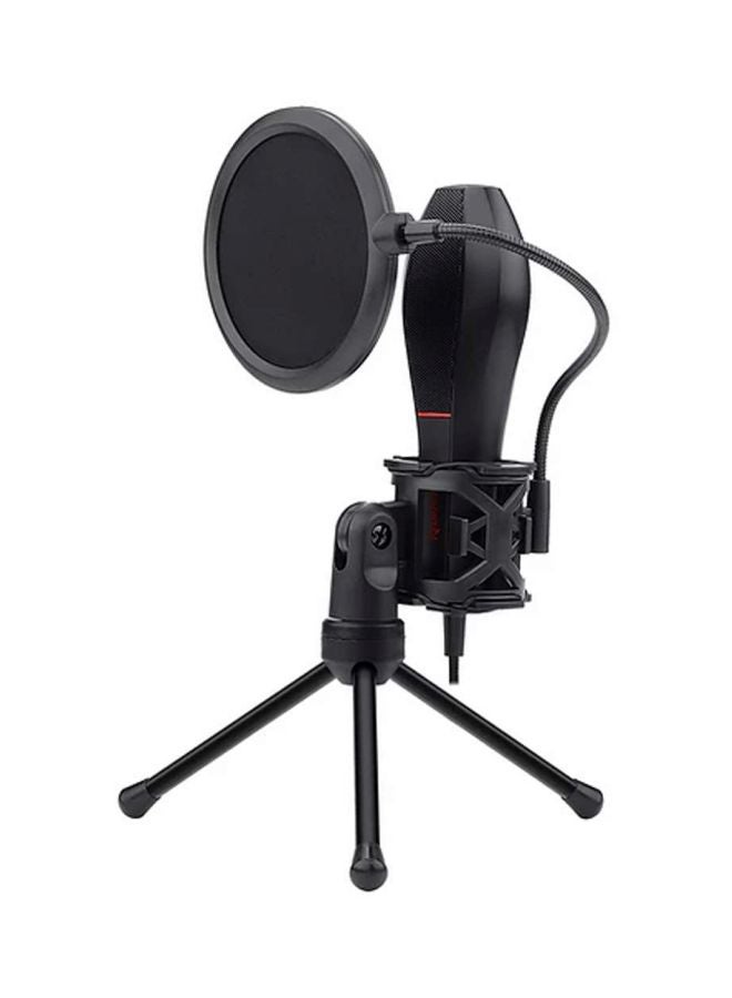 Redragon Quasar GM200 Omnidirectional USB Condenser Microphone with Tripod and Pop Filter - Image 1