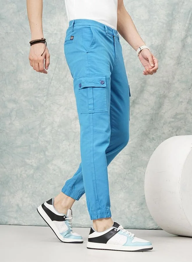 شركة المرآب الهندية بنطال كارجو بقصة ضيقة بخصر متوسط