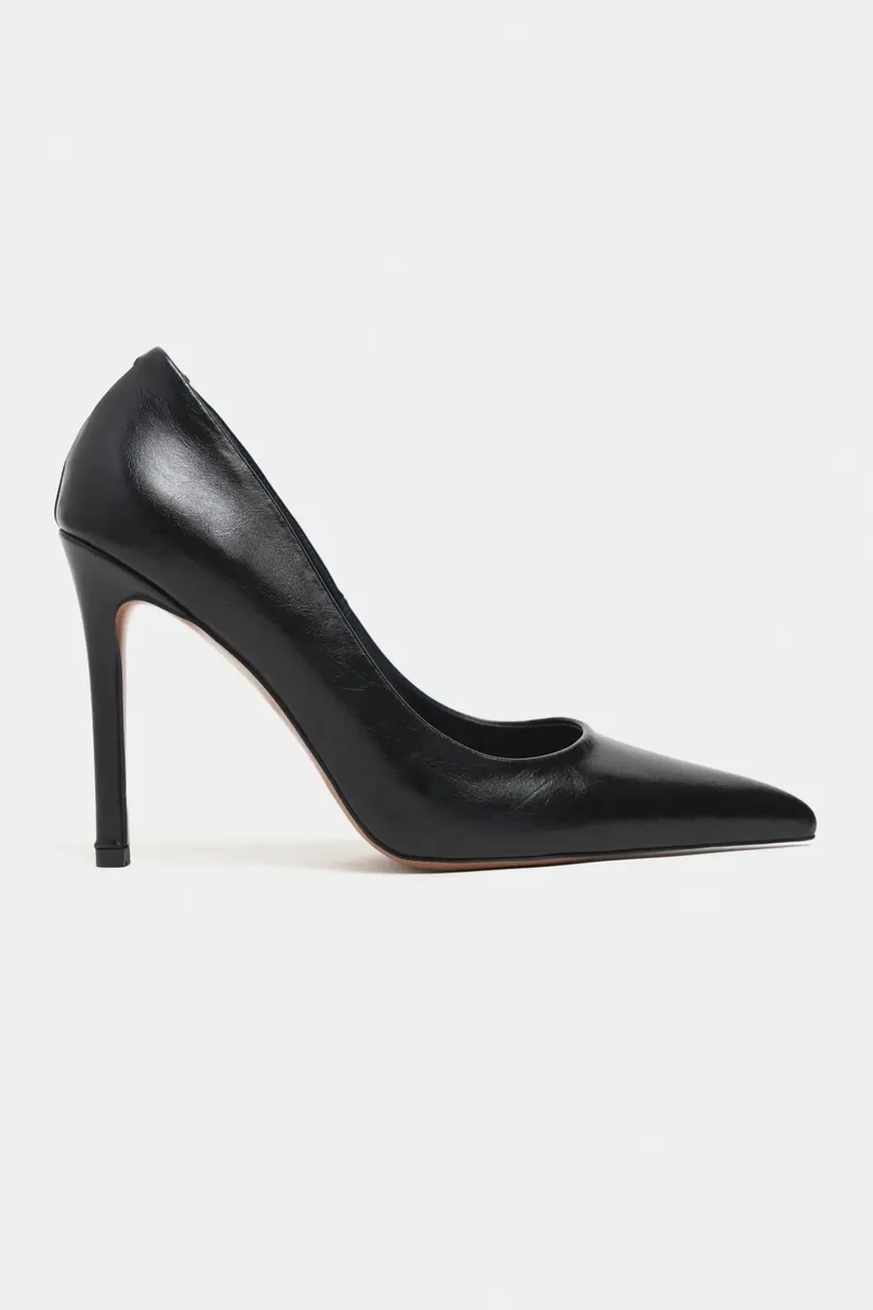 Nisantasi Shoes Lunara Pointed Toe Stiletto — Black
