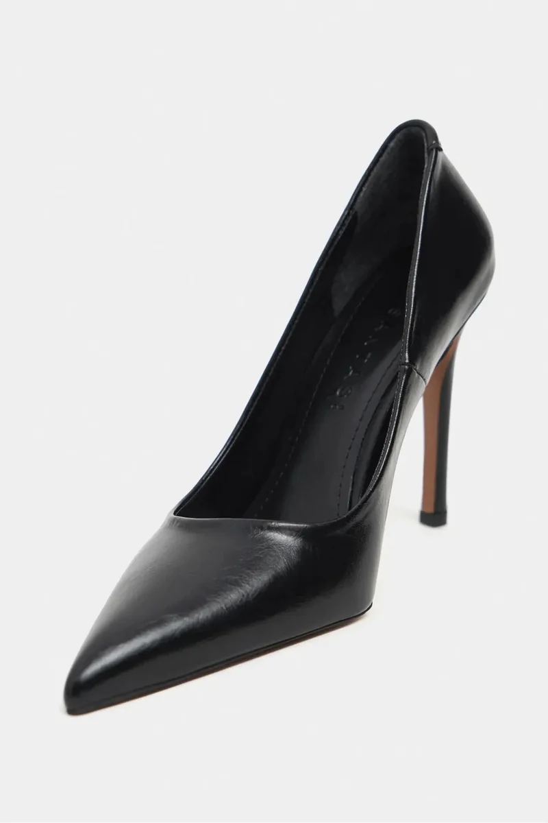 Nisantasi Shoes Lunara Pointed Toe Stiletto — Black