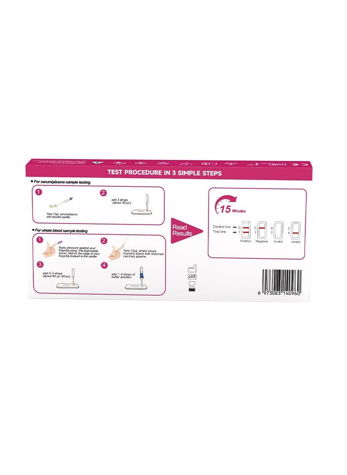 Dvot Dvot 2 Boxes HIV 1/2 Rapid Antibody Home Test Kit – Accurate and Affordable At-Home HIV Testing with Fast Results  - Image 2