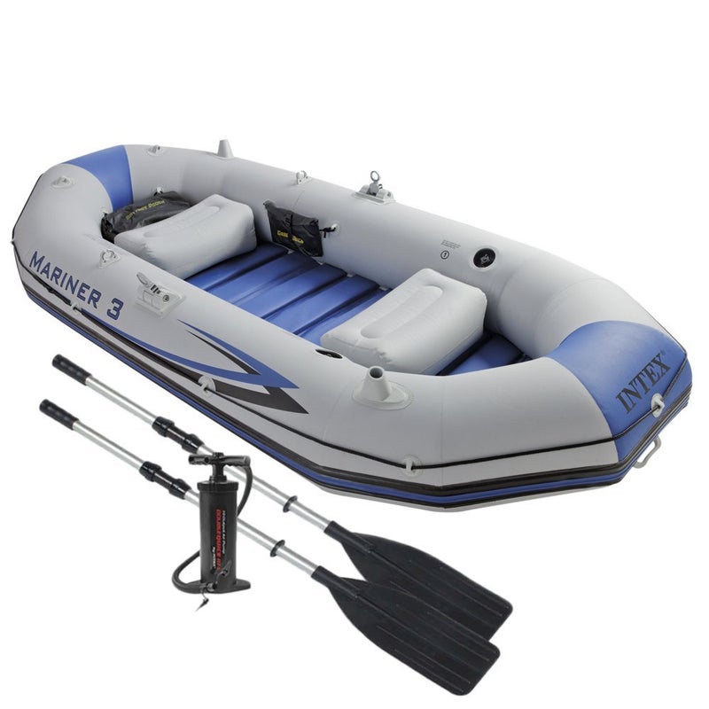 INTEX 3-Person Mariner Boat Set - Image 1