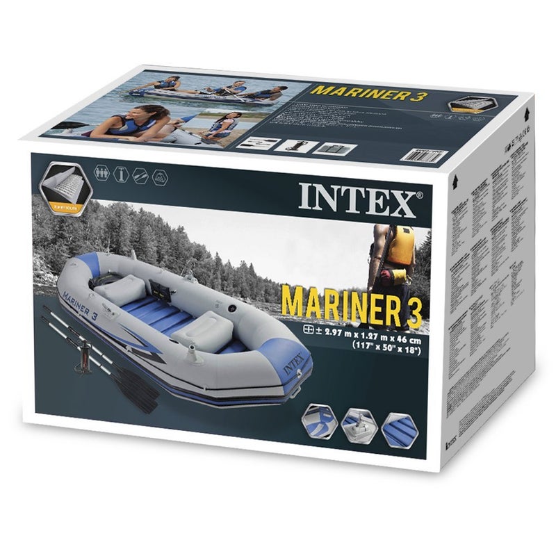 INTEX 3-Person Mariner Boat Set - Image 2