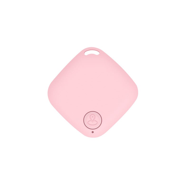 Cross-border Diamond Bluetooth anti-lost device smart alarm two-way positioning pet key 5.0 Bluetooth anti-lost device wholesale Pink bare metal