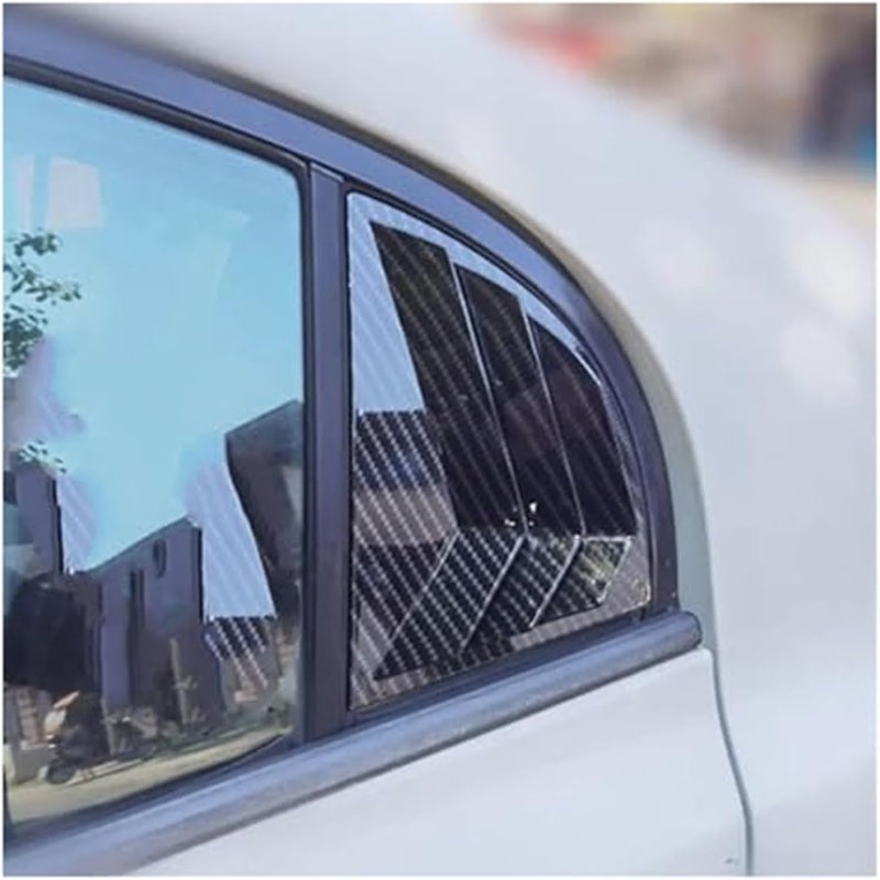 QASULER Car Rear Louver Trim Sticker for Civic 2006-2010 - Image 3