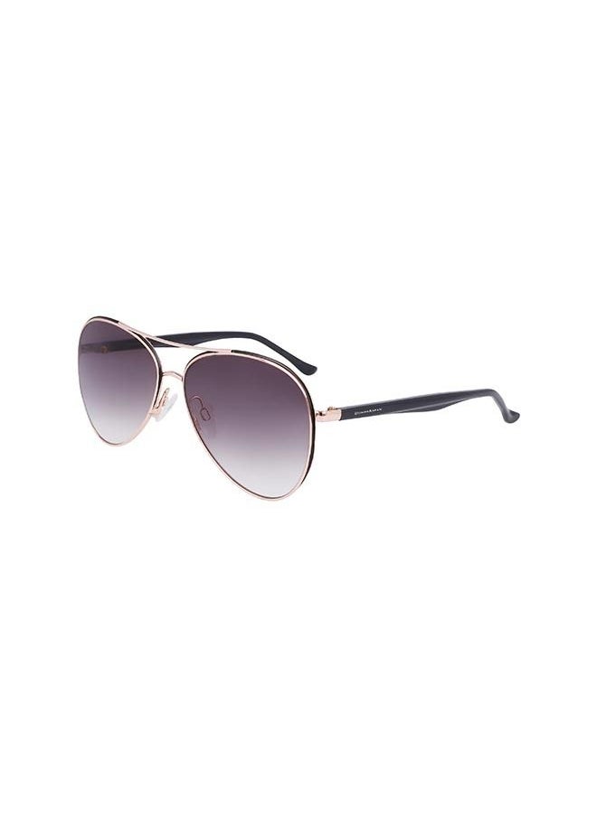 Donna Karan نظارة شمسية أفياتور نسائية بإطار كامل من الأسيتات DO302S 5914  - Image 2