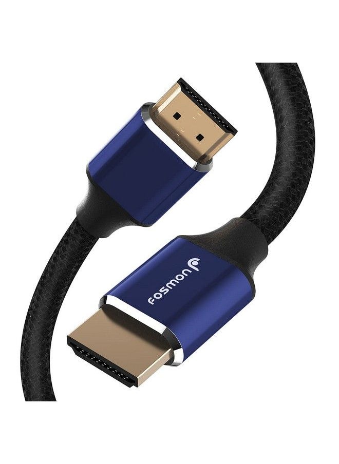 Fosmon Hdmi 2.0 Cable 4K@60Hz 1Ft Premium Certified Inwall Cl3 Rated 18Gbps Super High Speed Hdr Hdcp 2.2 1.4 3D Arc30Awg Cotton Braided Compatible With Uhd Tv Monitor Ps4 Ps5 Xbox Switch  - Image 2