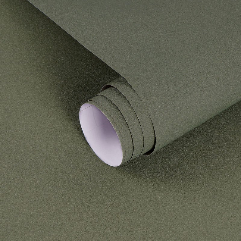 Mecpar Solid Green Wallpaper 157 x 118 Dark Green Contact Paper Pure Green Peel and Stick Wallpaper Matte Textured Vinyl Film SelfAdhesive Thicken Paper for Wall Countertop Cabinet