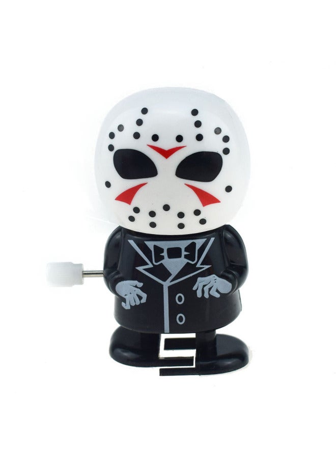 Loquat Jumping Teeth Coil Winding Toy Jumping Teeth Ghost Teeth Vampire  Gift Winding Toy-Color:Walking White Face - Image 1