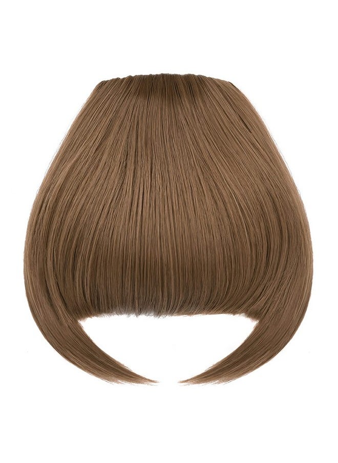 Rose bud Ose Bud Bangs Hair Clip In Bangs Hair Extensions Synthetic Flat Bang With Temples Front Face Fringe Bangs Hair Pieces For Women  - Image 3
