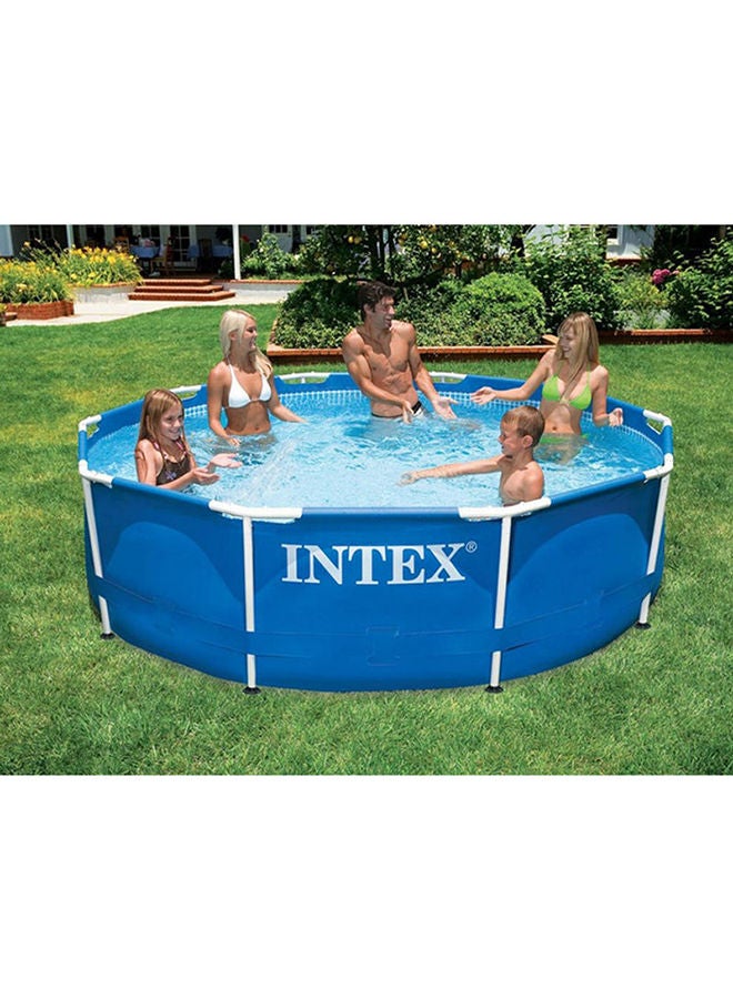 INTEX Portable Foldable Lightweight Durable Backyard Prism Frame Round Swimming Pool 305x76cm - Image 4