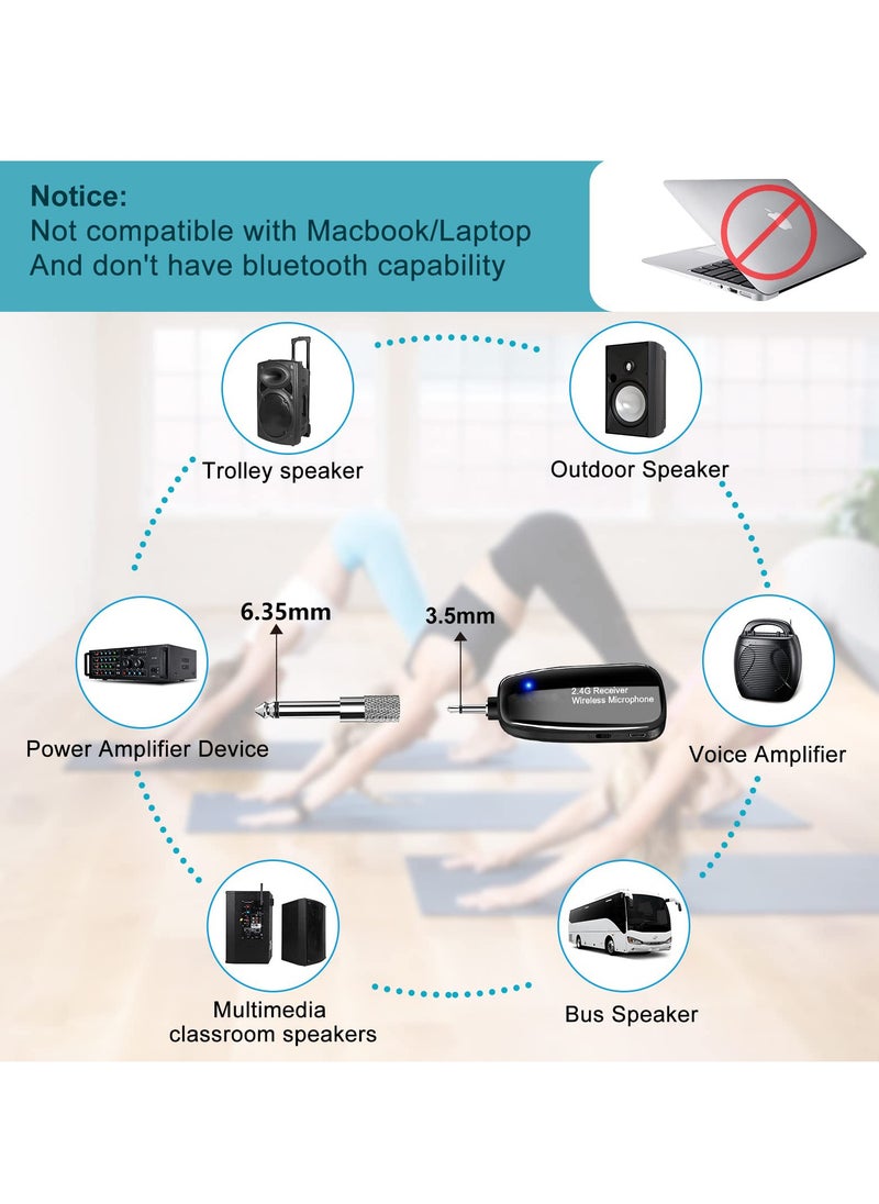 Generic - 2.4G Wireless Headset Microphone, 50m Stable Transmission, Dual Micro USB Charging, Compatible with PA Systems for Clear Audio Performance - Image 1