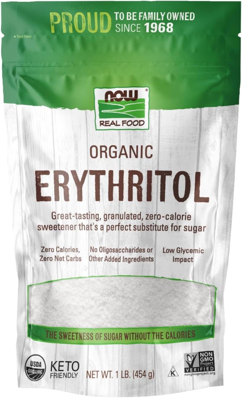 NOW Foods Organic Erythritol Sweetener - Image 1