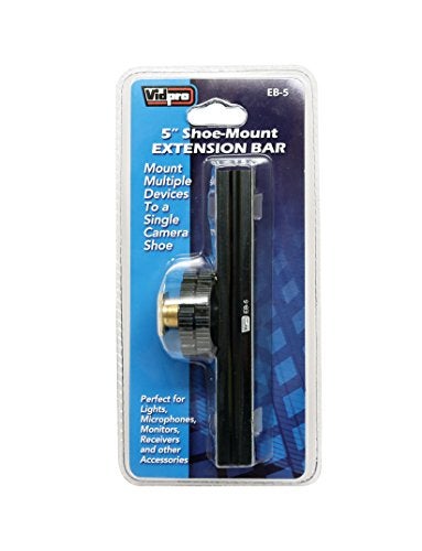 Vidpro EB-5 5” Sliding Shoe-Mount Extension Bar - Image 5
