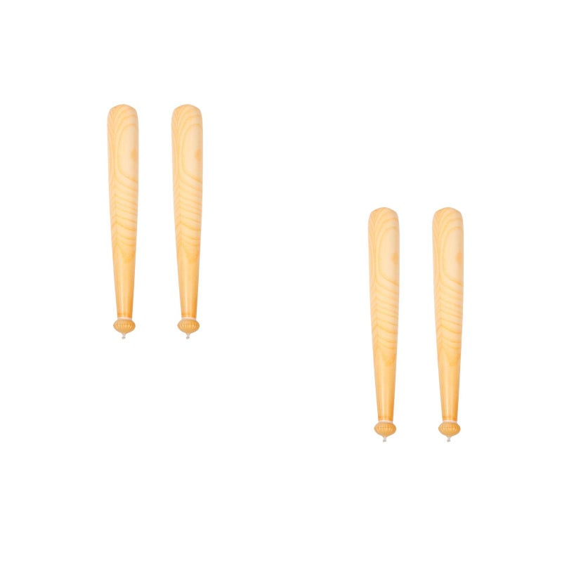 4 pcs Inflatable Baseball Bat Pvc Wood Grain Blow Up Baseball Toys For Kids Party Favors Easy To Inflate And Carry 75cm - Image 1