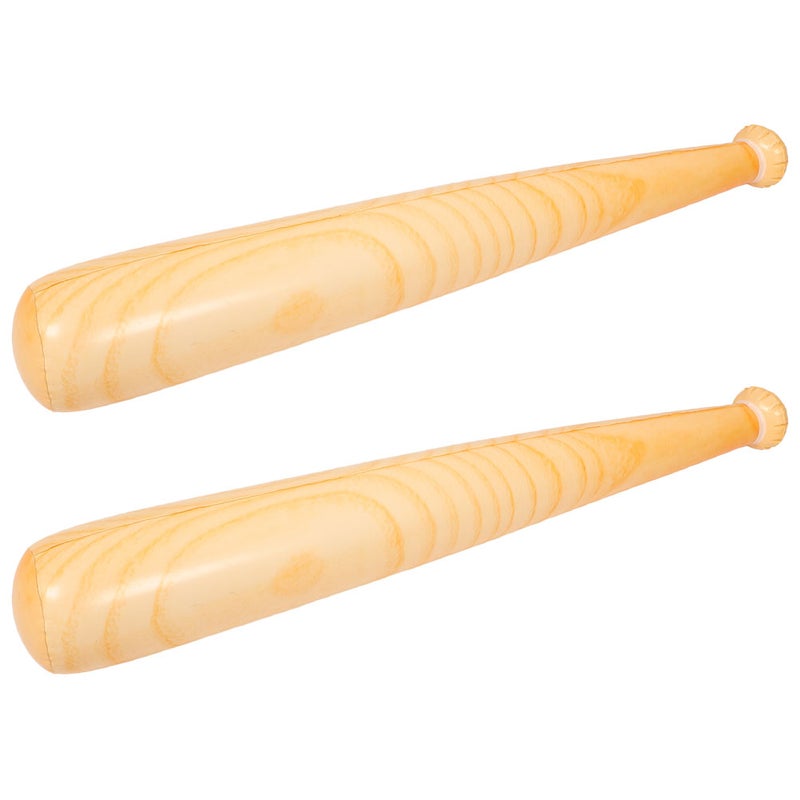 4 pcs Inflatable Baseball Bat Pvc Wood Grain Blow Up Baseball Toys For Kids Party Favors Easy To Inflate And Carry 75cm - Image 4