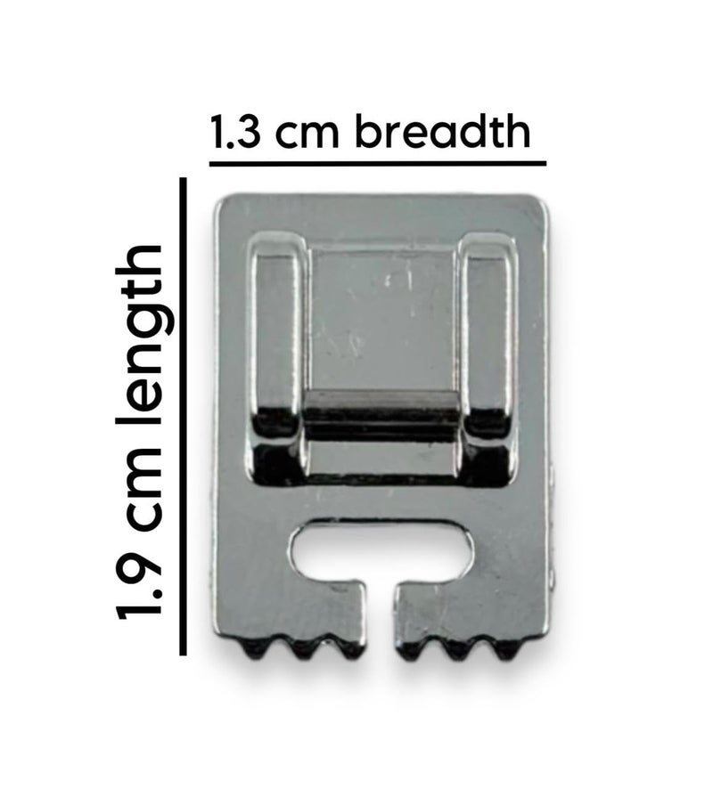 Zenith 1pc Twin Needle & 5 Groove Pressure Foot for All Domestic Automatic Sewing Machine Like Usha janome Singer, Embroidery Machines. White Steel (5 Groove + 1 Twin Needle) - Image 4