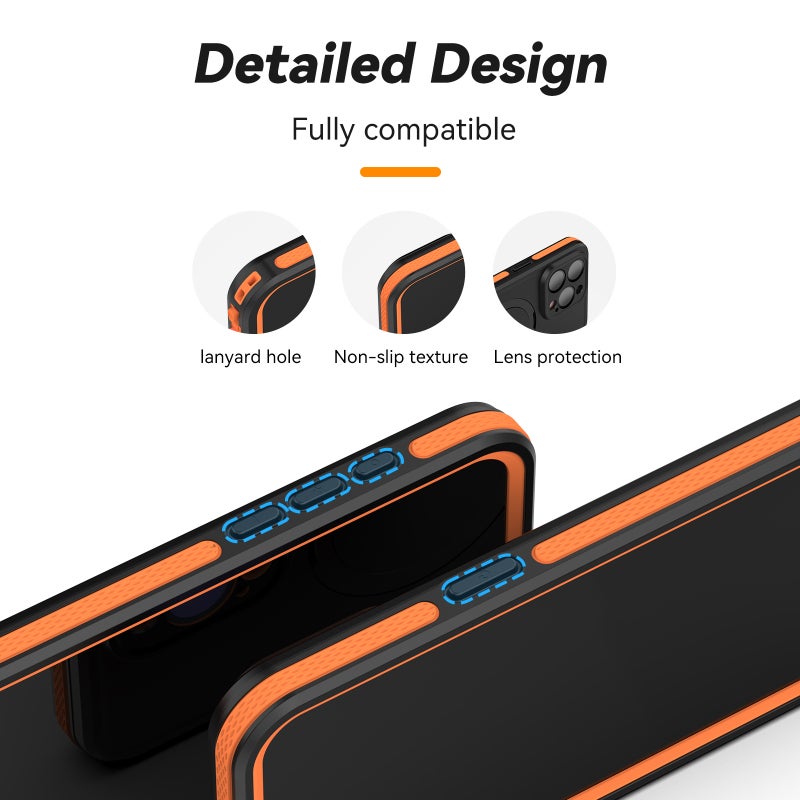 Waterproof Phone Case: IP68 Waterproof Up To 2 Meters, Shockproof 360° Full Protection - Charging Compatible, 2-in-1 Magnetic Stand for Outdoor Sport, Beach, Snorkeling, Rainy Day Riding - Image 2