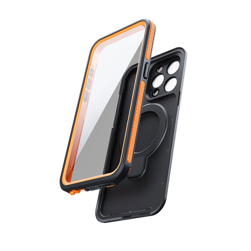 Waterproof Phone Case: IP68 Waterproof Up To 2 Meters, Shockproof 360° Full Protection - Charging Compatible, 2-in-1 Magnetic Stand for Outdoor Sport, Beach, Snorkeling, Rainy Day Riding - Image 1