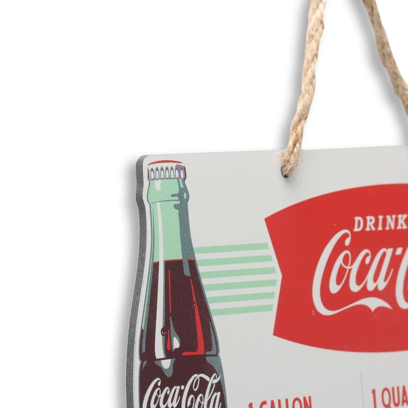 Open Road Brands Coca-Cola Measurements Hanging Metal Sign - Fun Coca-Cola Cooking Conversion Chart for Kitchen - Great Gift Idea - Image 4