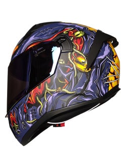 MTS -801 Snake Closed Helmet (Zombies Orange)  - Image 1