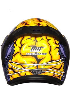MTS -801 Snake Closed Helmet (Zombies Orange)  - Image 3