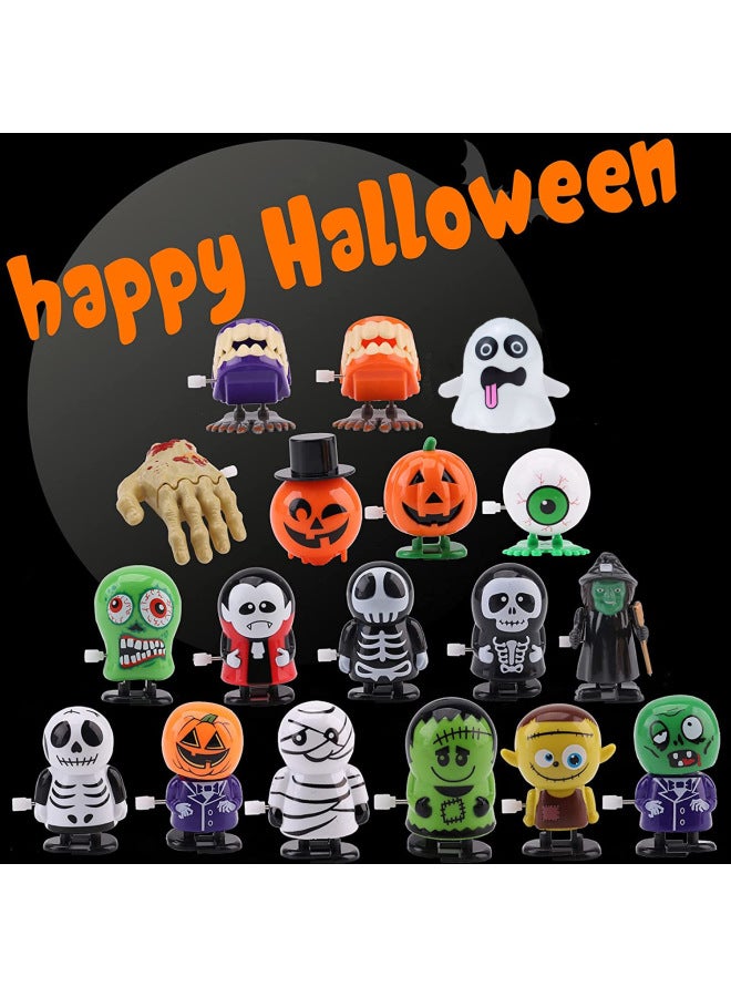 Loquat Wind-Up Toy Gift Set Jumping Walking Pirate Head Witch Skeleton Children's Day Gifts Plastic Funny Prank Toys For Kids-Color:18B  Coil Suit - Image 1