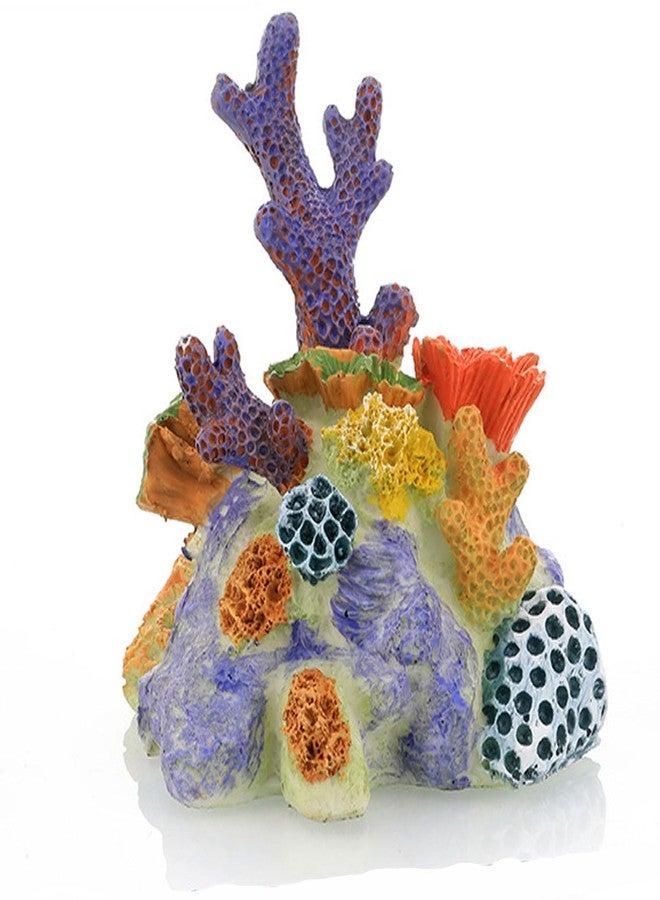 Petta Resin Coral Plant Decorations Glowing Artificial Ornament Decor Pillar Cup Coral Reef Decoration Accessories for Betta Fish Tank Aquarium Landscape, Colorful,1 Pcs GH1039 - Image 1