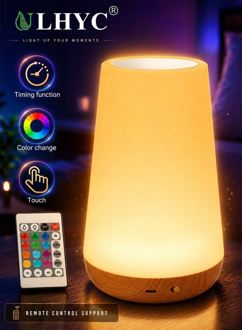ULHYC LED Bedside Lamp Rechargeable Night  Light - Image 1