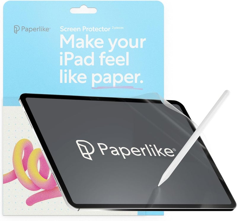 Paperlike 2.1 [2 PACK] for iPad AIR 11 inch (2024) M2 Screen Protector Film Transparent with Paper Texture for Notetaking Sketching Writing Drawing like on Paper - Image 1