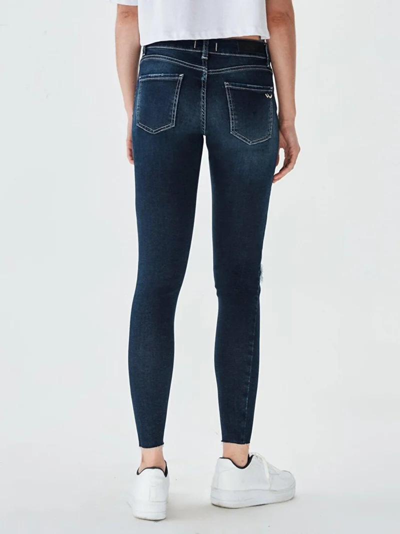 LTB Lonia Fringe Clary Low Waist Skinny Wash Women's Jeans